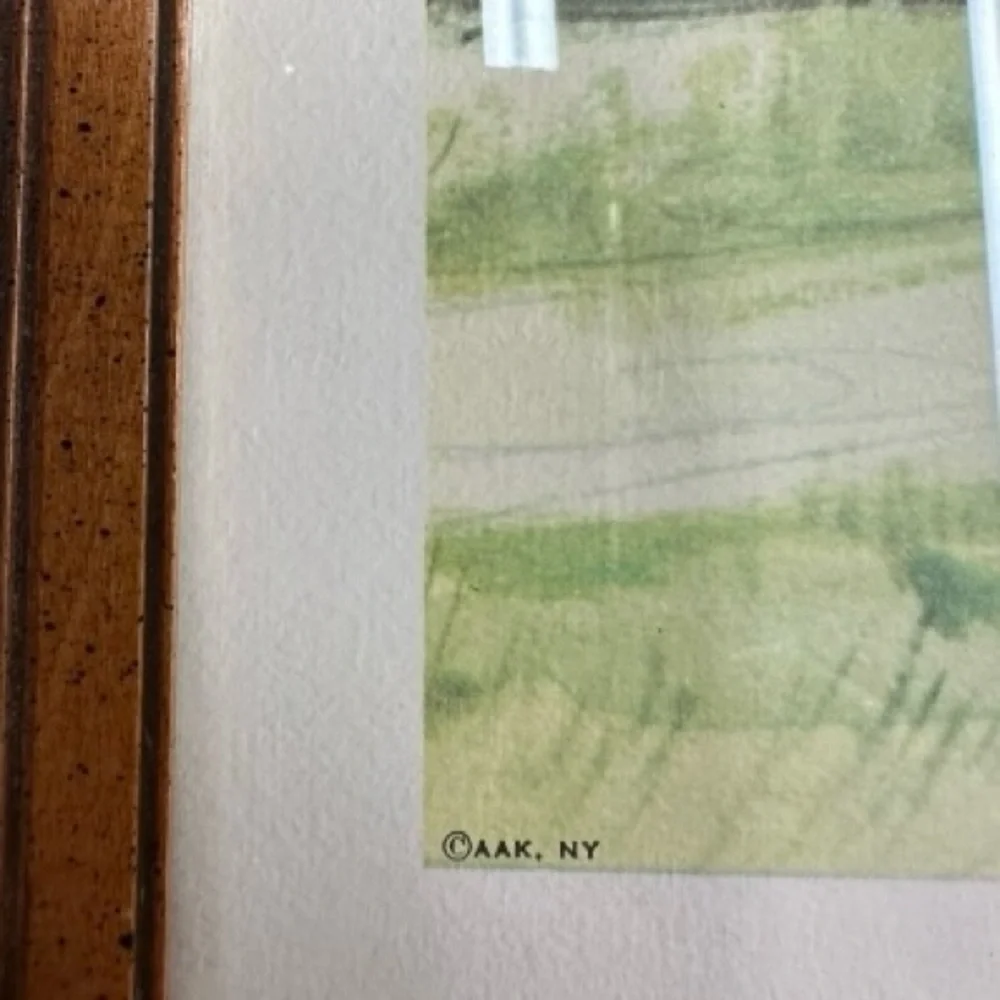 Old‎ Bennington Station by Gene Pelham Watercolor Art Print Vintage Railroad